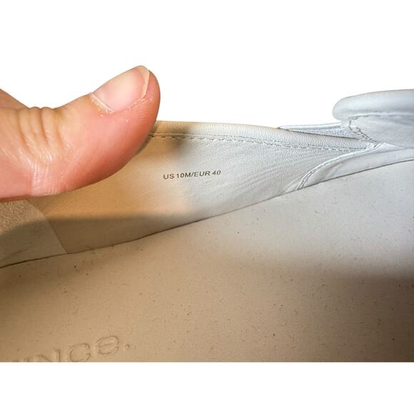 VINCE Slip On Sneakers Off-White Linen Fabric Weave Classic Size US 10 / EU 40 - Picture 7 of 7